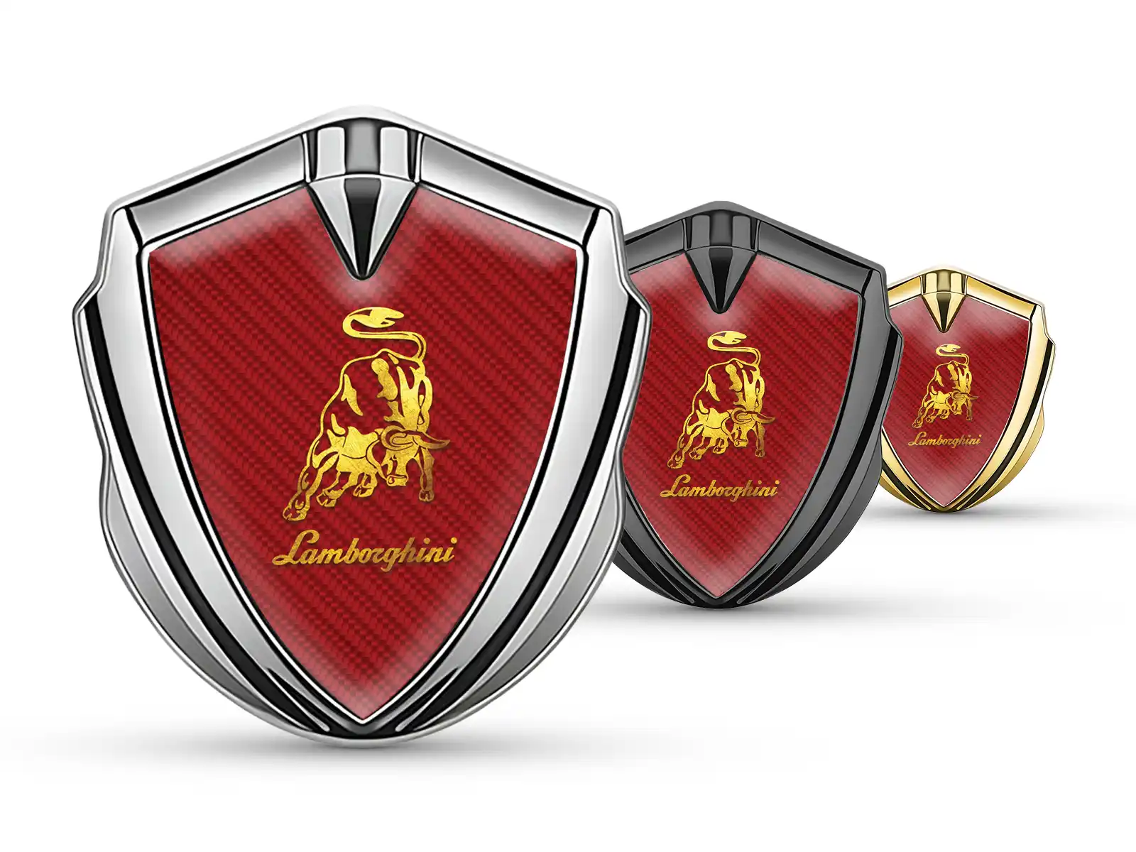 Lamborghini Emblem Metall Abzeichen Renn Look Glanz Finish